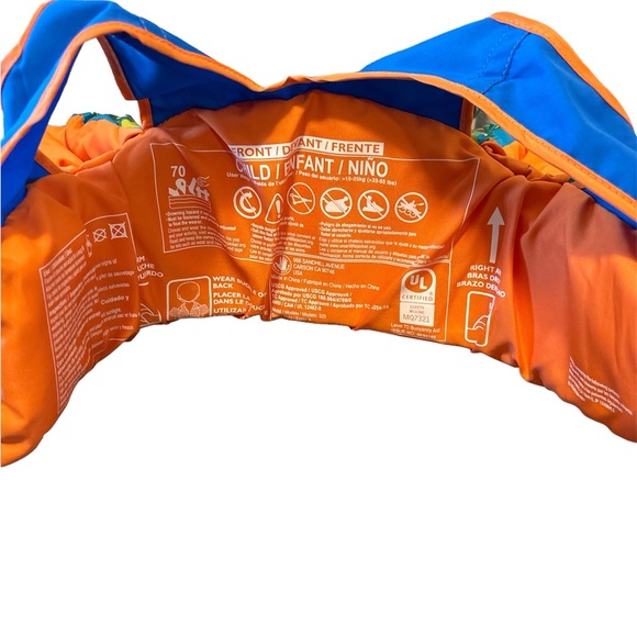 Dinosaur Paddle Pals vest, Coast Guard approved, 35-55 lb limit - Picture 5 of 5